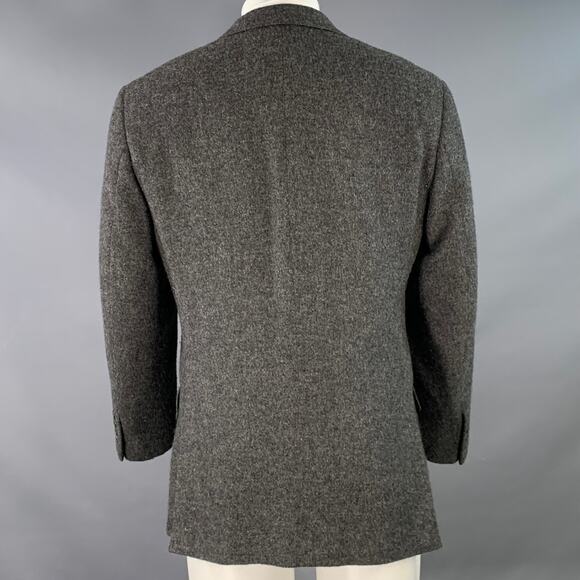 RALPH LAUREN Size 38 Regular Grey Black Heather Notch Lapel Sport Coat - Picture 3 of 9